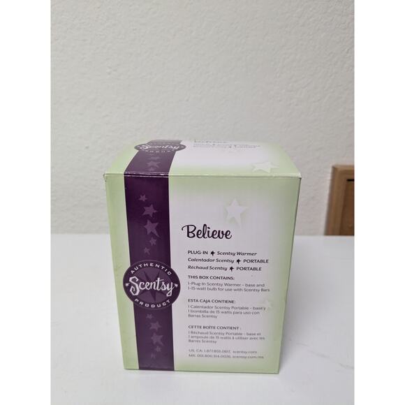 Scentsy Believe Mini Wall Plug-in 15W Wax Warmer w/ Box & New Bulb Retired - Picture 7 of 9